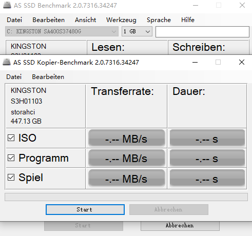 AS SSD Benchmark汉语版