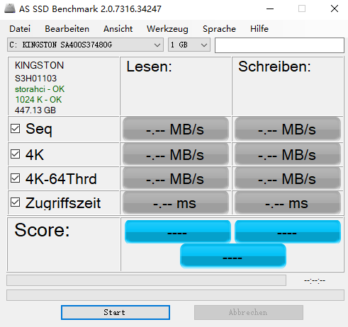 AS SSD Benchmark汉语版