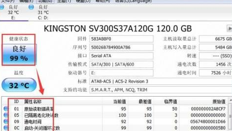 CrystalDiskInfo硬盘检测工具怎么查看参数？CrystalDiskInfo硬盘检测工具查看参数的方法截图