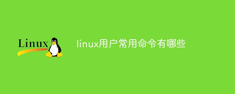 linux用户常用命令有哪些