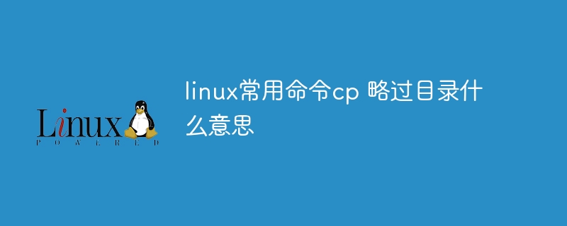 linux常用命令cp 略过目录什么意思