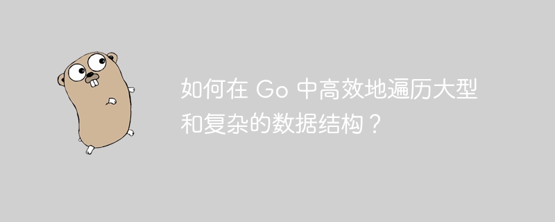 如何在 Go 中高效地遍历大型和复杂的数据结构？