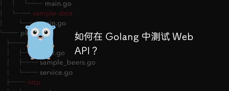 如何在 Golang 中测试 Web API？