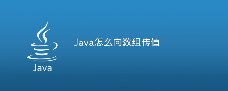 Java怎么向数组传值