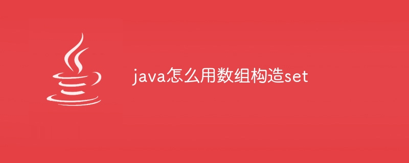 java怎么用数组构造set