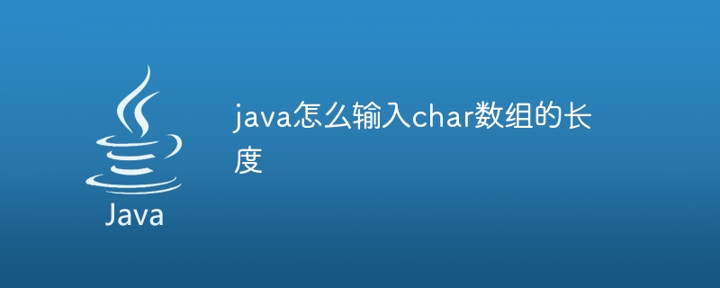 java怎么输入char数组的长度