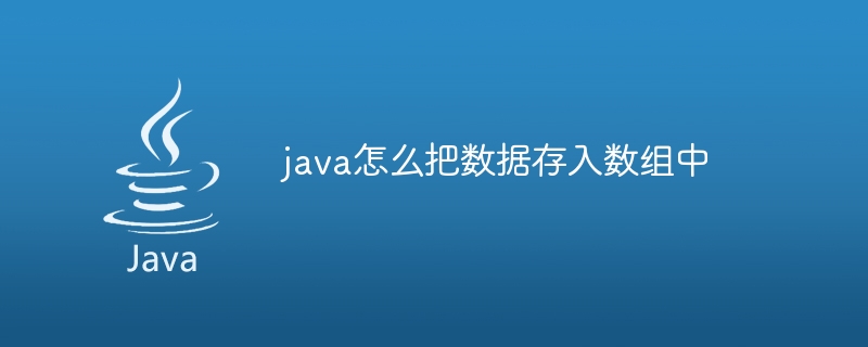 java怎么把数据存入数组中