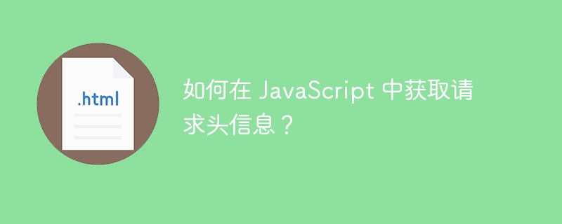 如何在 JavaScript 中获取请求头信息？