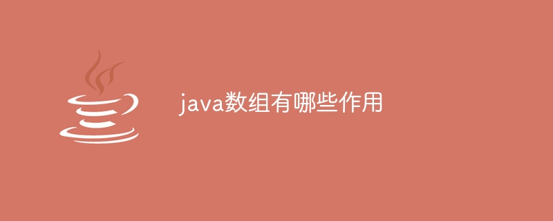 java数组有哪些作用