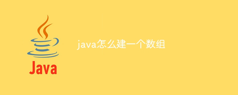 java怎么建一个数组