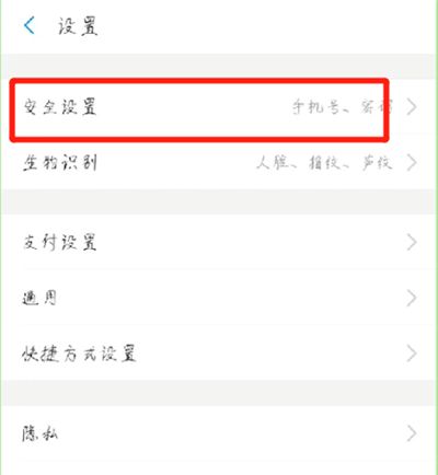 支付宝中修改账号密码的操作教程截图