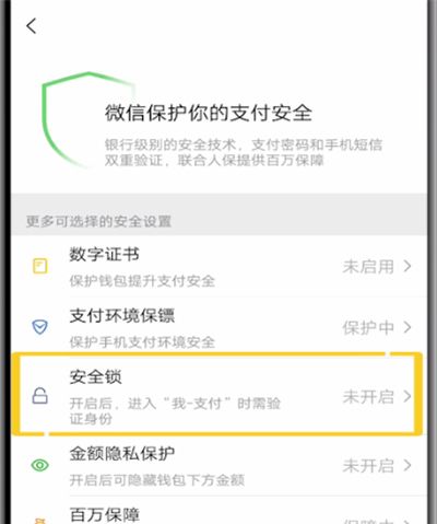 微信中设置手势密码的操作教程截图