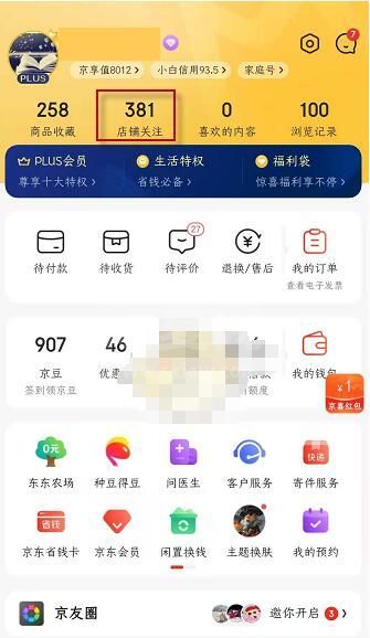 京东店铺会员在哪里看？京东店铺会员卡查看方法截图