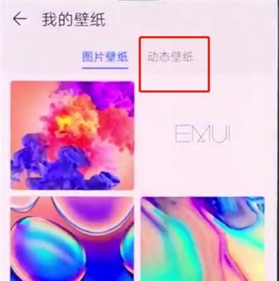 华为手机中设置动态壁纸的详细教程截图