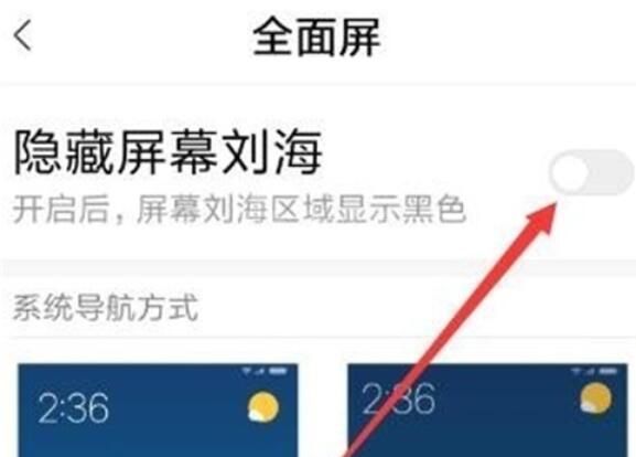 红米note8pr隐藏刘海的方法步骤截图