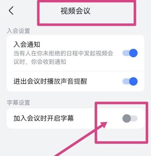 飞书怎么开启视频会议字幕？飞书开启视频会议字幕教程截图