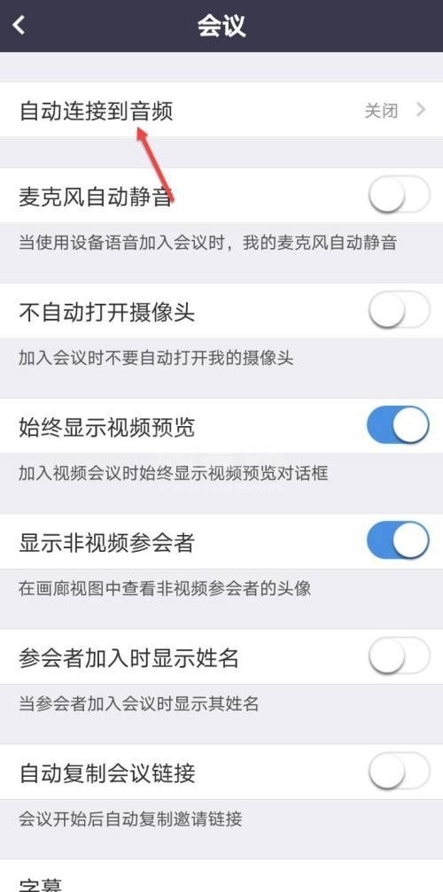 Umeet网络会议怎么开启自动连接音频？Umeet网络会议开启自动连接音频教程截图