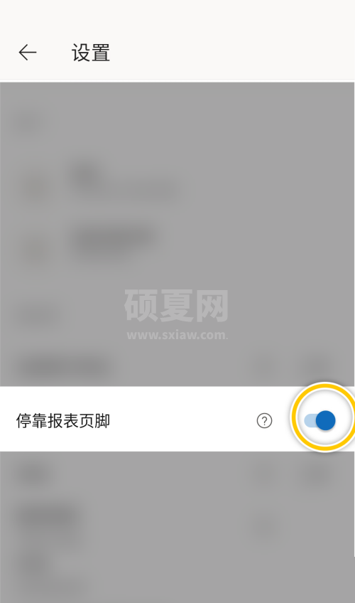 Power bi怎么开启停靠报表页脚功能？Power bi开启停靠报表页脚功能教程截图