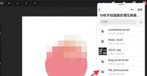 procreate怎么批量导入笔刷?procreate批量导入笔刷方法截图