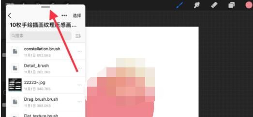 procreate怎么批量导入笔刷?procreate批量导入笔刷方法截图