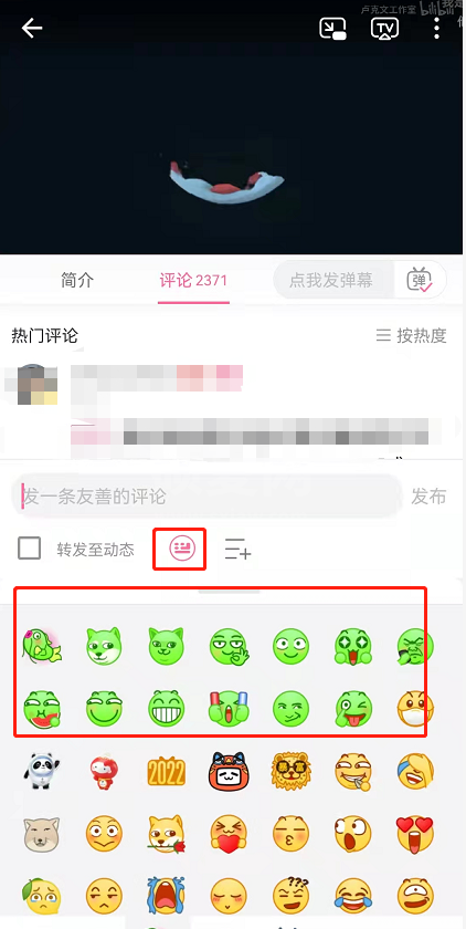 哔哩哔哩年度小会员绿色名字表情怎么设置？哔哩哔哩年度小会员绿色名字表情设置教程截图