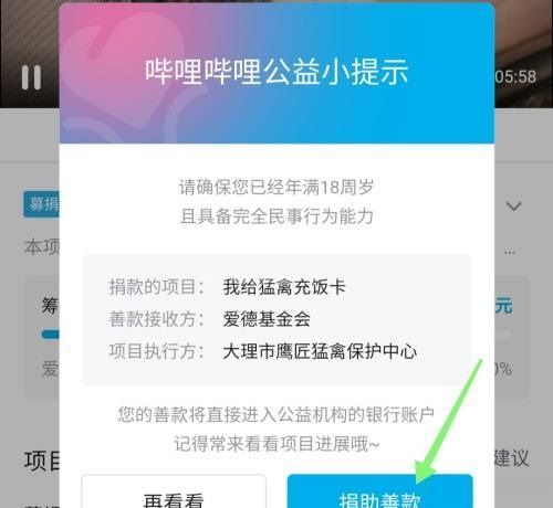 哔哩哔哩公益怎么捐款？哔哩哔哩公益捐款教程截图