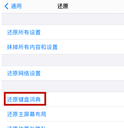 苹果12怎么删除输入法记忆 苹果12还原键盘词典方法截图
