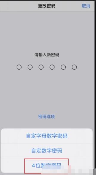 iphone12如何设置4位数密码 iphone12修改密码方式截图