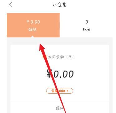 只二查看我的小金库的操作流程截图