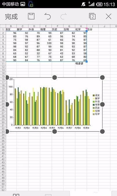 WPS Office APP表格插入图表的方法截图