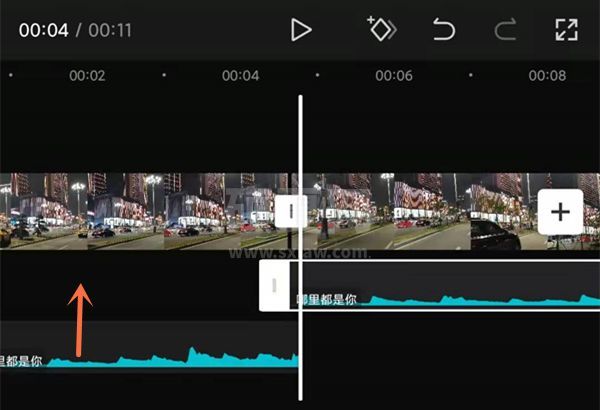 剪映音乐分割后怎么前移?剪映音乐分割后前移方法截图