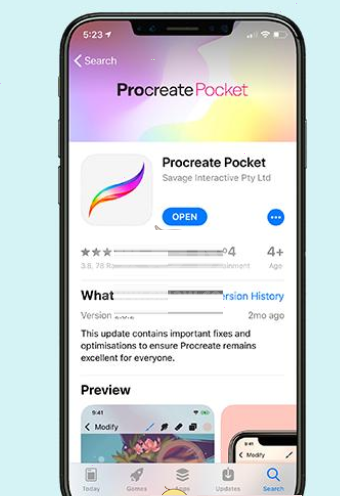 《procreate pocket》和procreate有什么区别?《procreate pocket》和procreate对比介绍截图