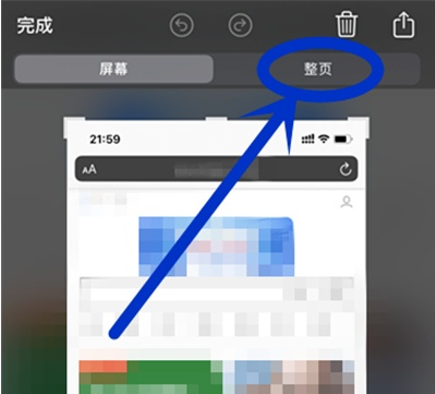 苹果13mini怎么使用Safari长截屏？苹果13mini使用Safari长截屏方法截图