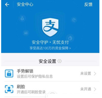 使用支付宝防止金额被盗的具体步骤截图