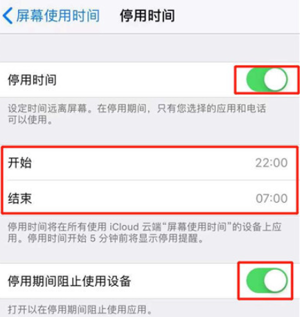 iPhone设置应用限额的操作步骤截图