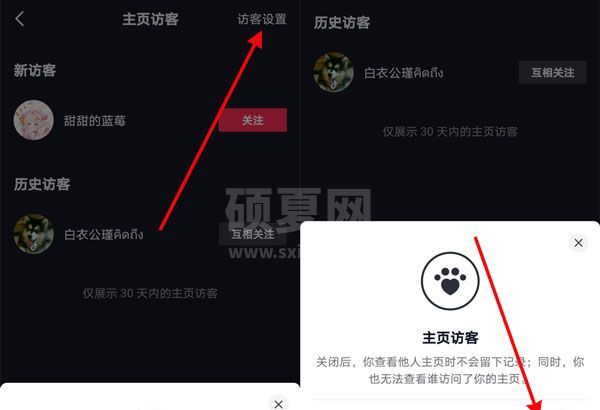 抖音APP怎么开启主页访客记录?抖音APP设置主页访客记录方法截图