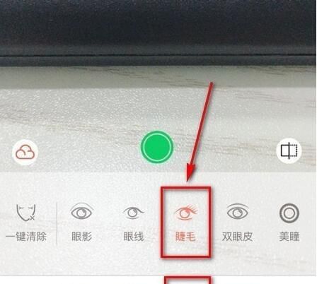 无他相机拍照设置睫毛的操作过程截图