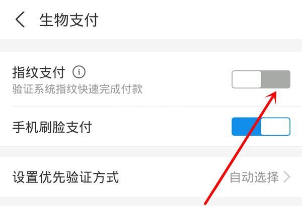 支付宝怎么设置指纹密码支付？支付宝设置指纹密码支付教程截图
