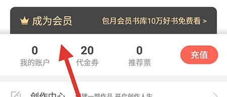 17K小说开通会员的操作流程截图