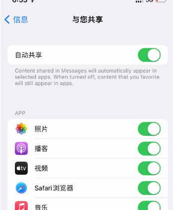 苹果手机怎样开启iMessage自动共享?苹果手机iMessage自动共享开启步骤截图