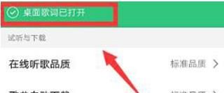 手机QQ音乐怎么开启桌面歌词 手机QQ音乐开启桌面歌词方法截图