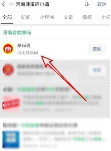 微信河南健康码怎么申请 微信河南健康码在哪里截图