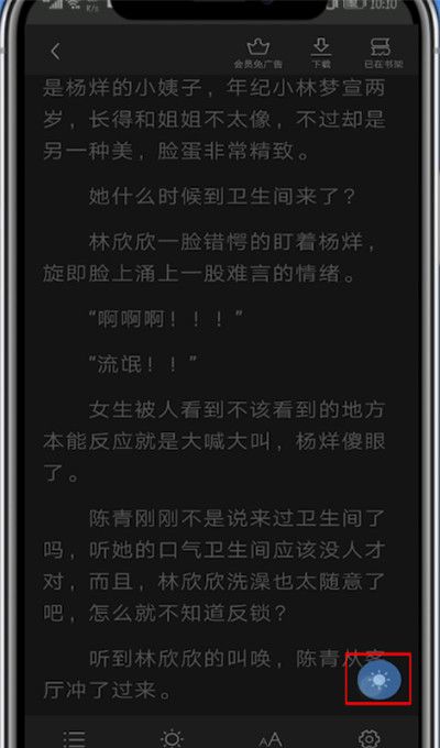 疯读小说中换成夜间模式的具体方法截图