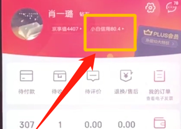 在京东里提升小白信用的基础操作截图