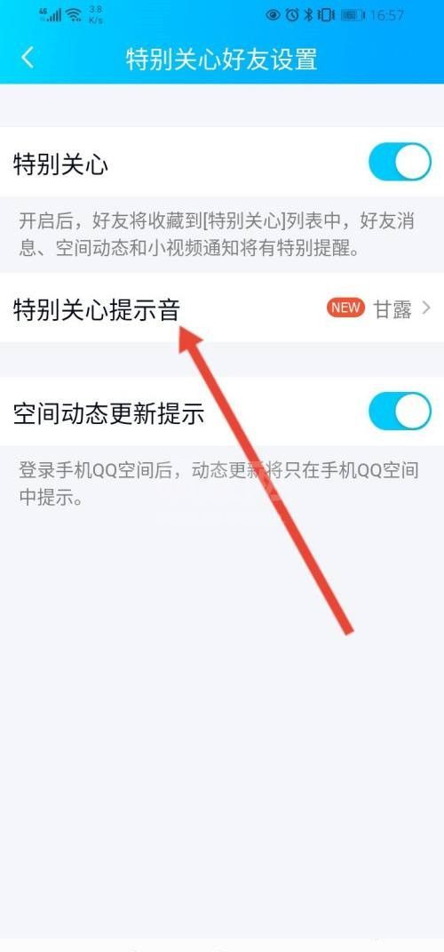 qq特别关心提示音怎么改?qq修改特别关心提示音教程截图