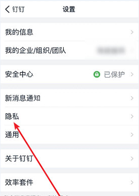 钉钉企业信息仅对好友可见 钉钉怎么隐藏企业认证信息截图