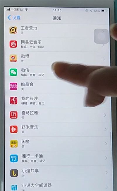 苹果手机微信设置不显示内容的方法截图