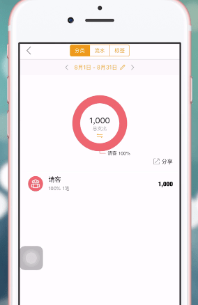 圈子账本APP的简单使用过程截图