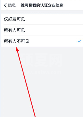 钉钉企业信息仅对好友可见 钉钉怎么隐藏企业认证信息截图