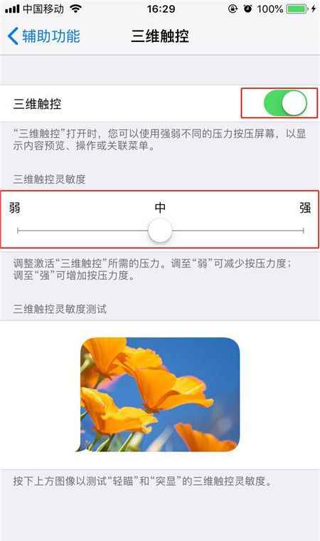 在iphone8中打开3dtouch的步骤介绍截图